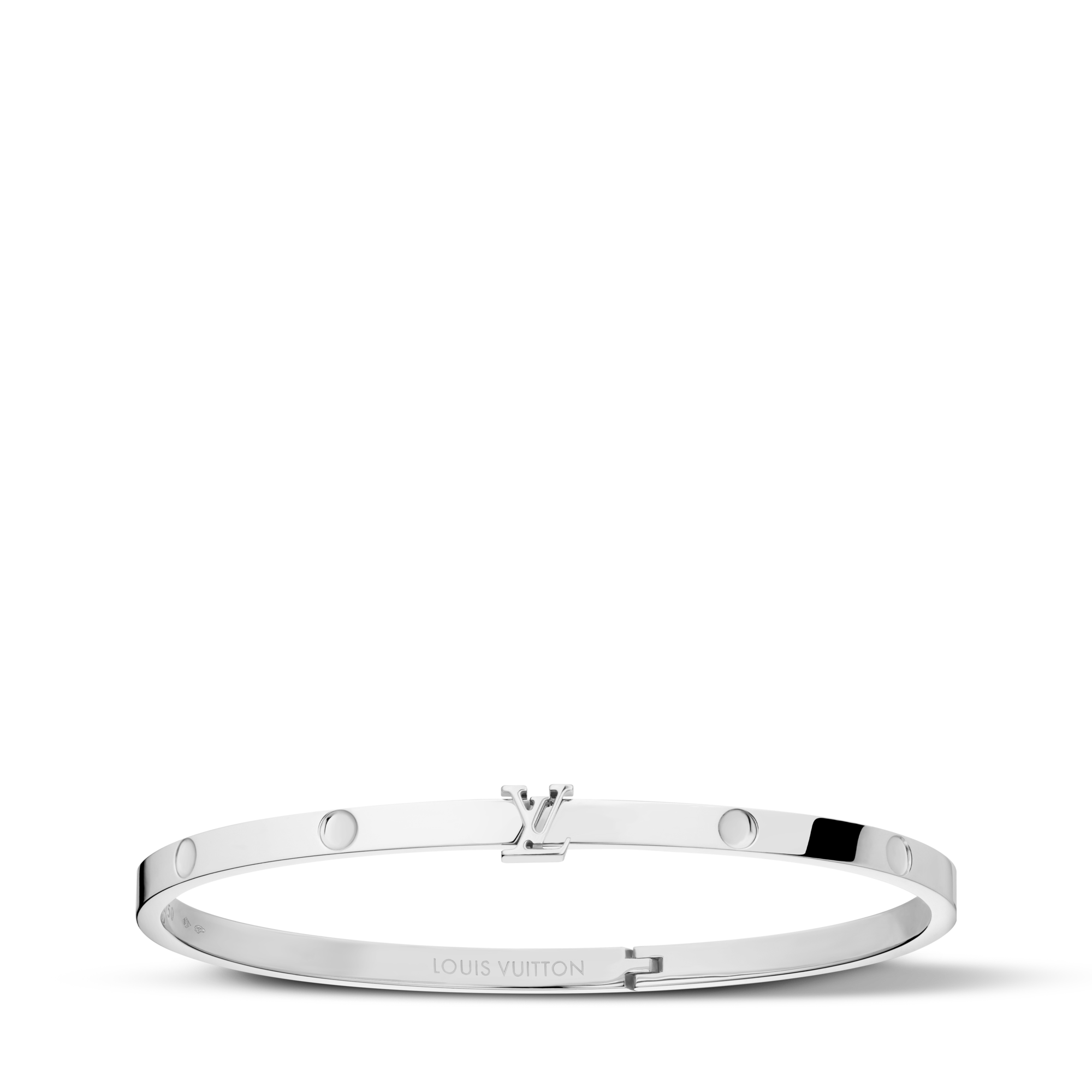 Bracciale rigido piccolo Empreinte, oro bianco  Gioielli Categorie Bracciali | LOUIS VUITTON (Zoom prodotto)