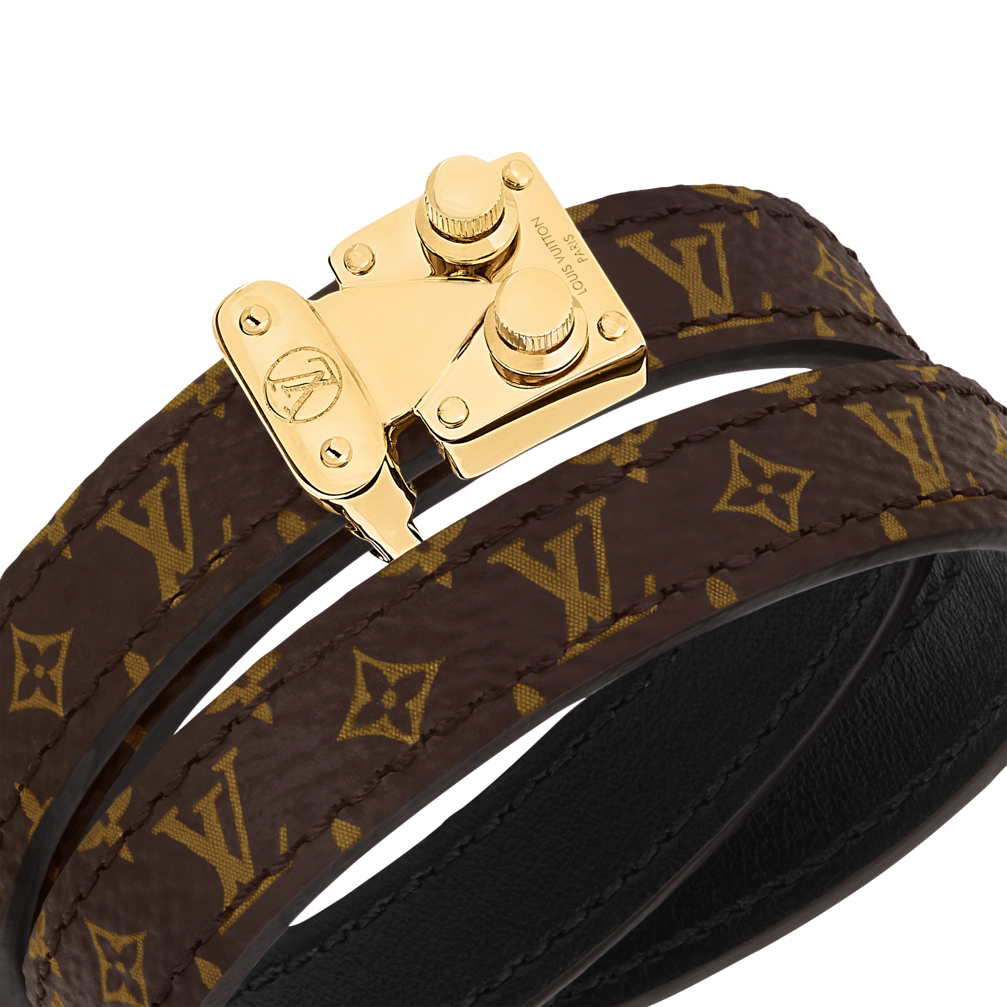 Bracciale S-Lock Double Tour Altra pelle Donna Fashion Bijoux Bracciali | LOUIS VUITTON (Zoom prodotto)
