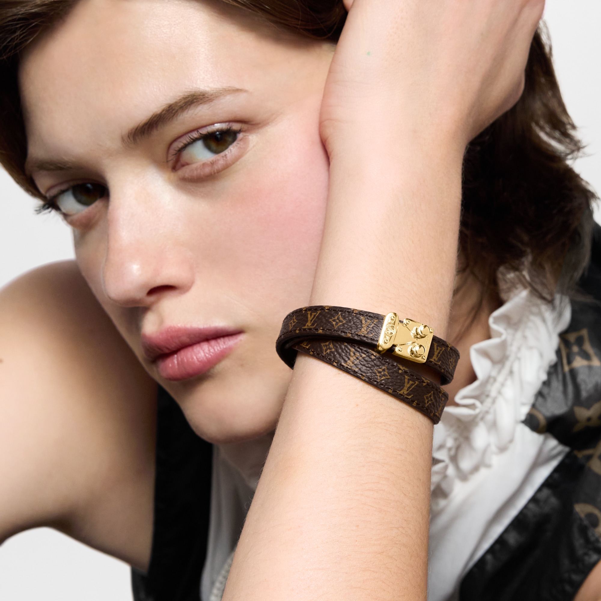Bracciale S-Lock Double Tour Altra pelle Donna Fashion Bijoux Bracciali | LOUIS VUITTON (Zoom prodotto)