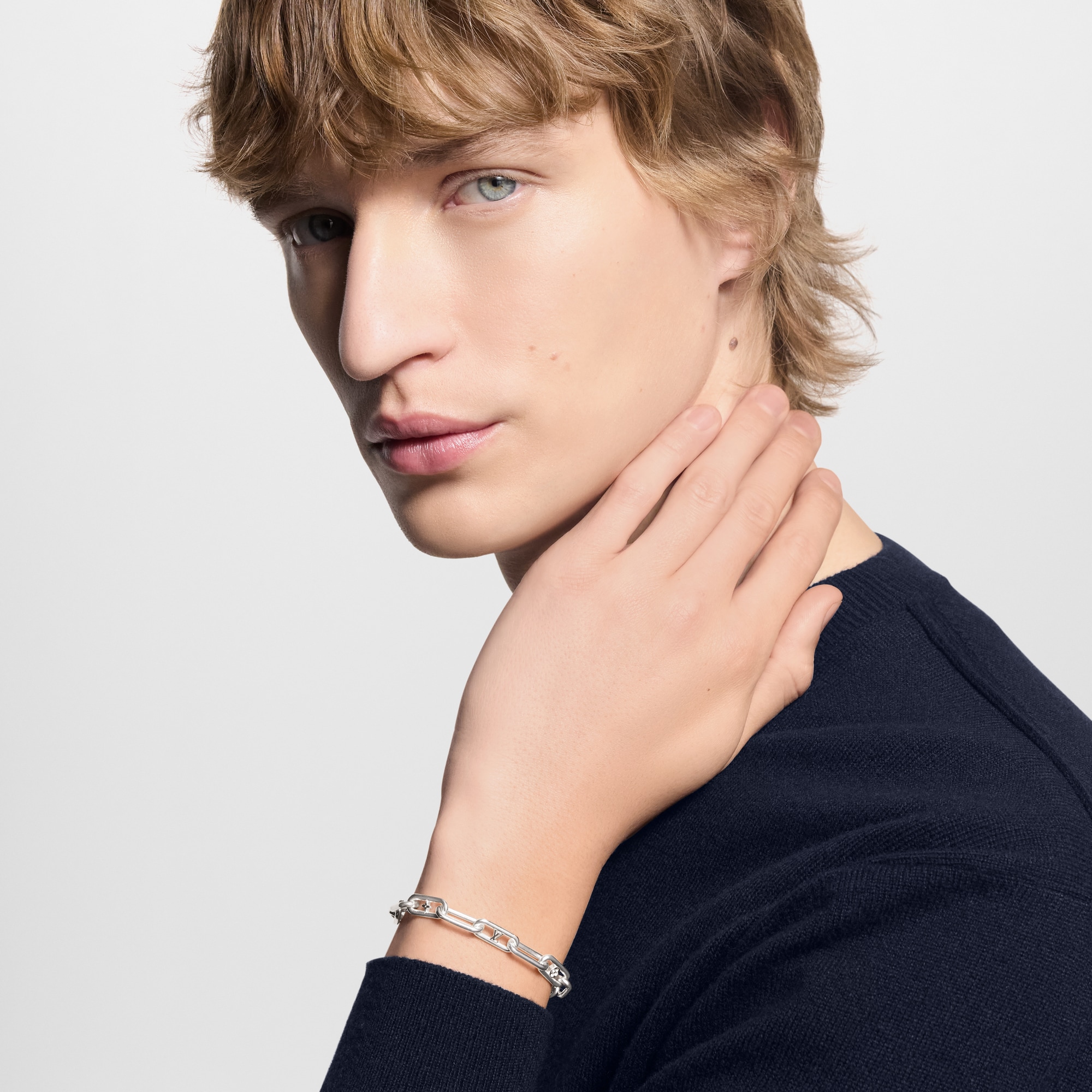 Bracciale Sleek Monogram S00 Uomo Fashion Bijoux Bracciali | LOUIS VUITTON (Zoom prodotto)