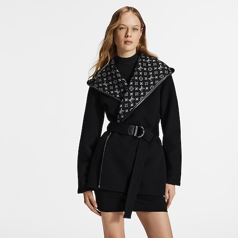 Caban corto con cintura Donna Abbigliamento Cappotti e Giacche | LOUIS VUITTON (Zoom prodotto)