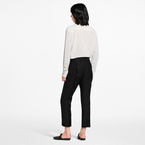 Camicetta con colletto con motivo Monogram Donna Abbigliamento Camicie e T-Shirt | LOUIS VUITTON (Zoom prodotto)