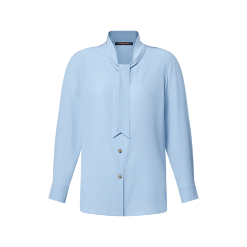 Camicetta con lavallière Donna Abbigliamento Camicie e T-Shirt | LOUIS VUITTON (Zoom prodotto)