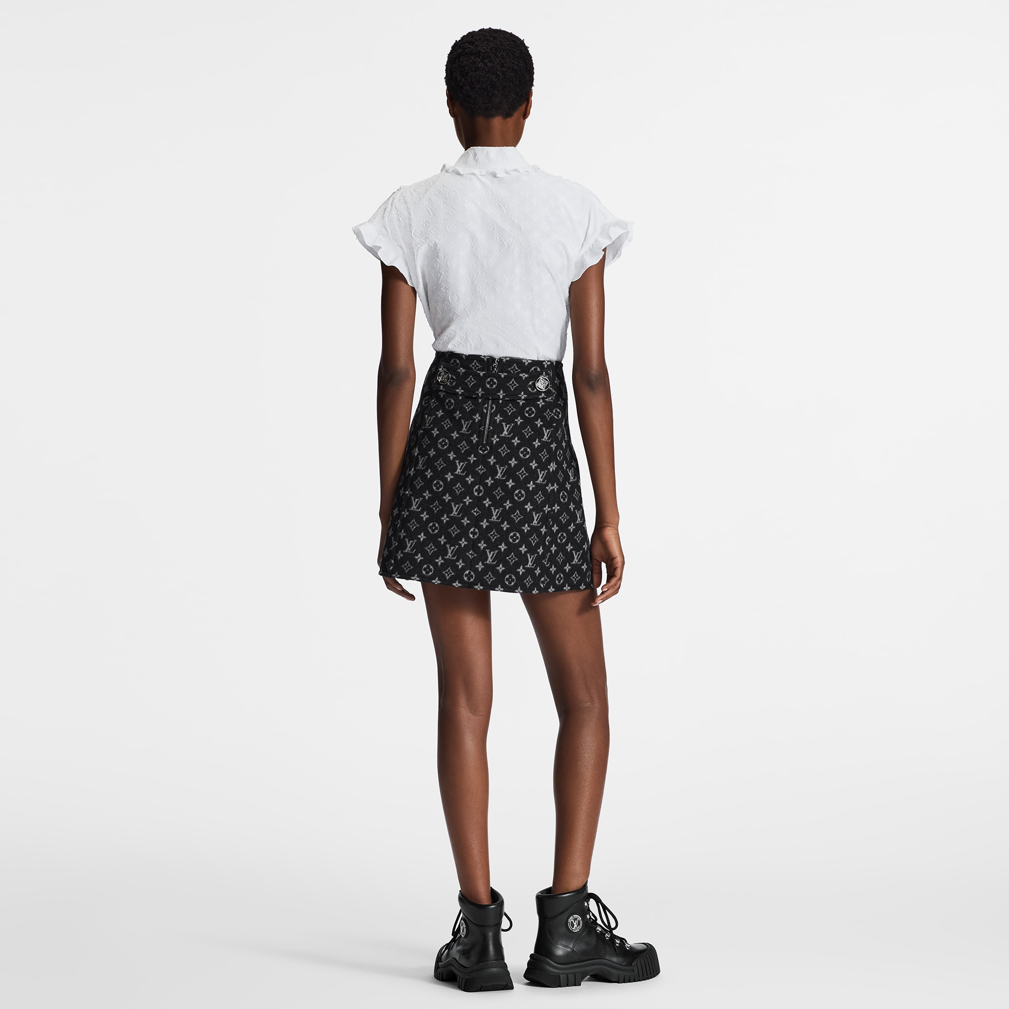Camicetta con ruches  Donna Abbigliamento Camicie e T-Shirt | LOUIS VUITTON (Zoom prodotto)