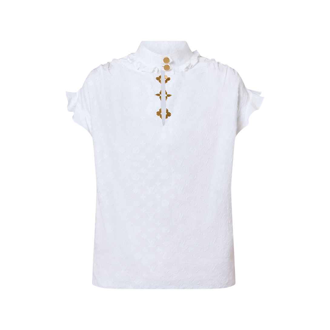 Abo in jersey tecnico a maniche lunghe con ruches - Abbigliamento