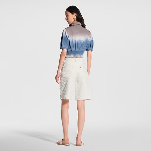 Camicetta Tie & Dye in punto smock Donna Abbigliamento Camicie e T-Shirt | LOUIS VUITTON (Zoom prodotto)