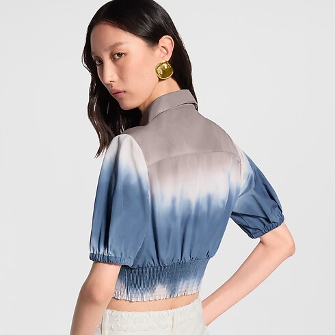 Camicetta Tie & Dye in punto smock Donna Abbigliamento Camicie e T-Shirt | LOUIS VUITTON (Zoom prodotto)