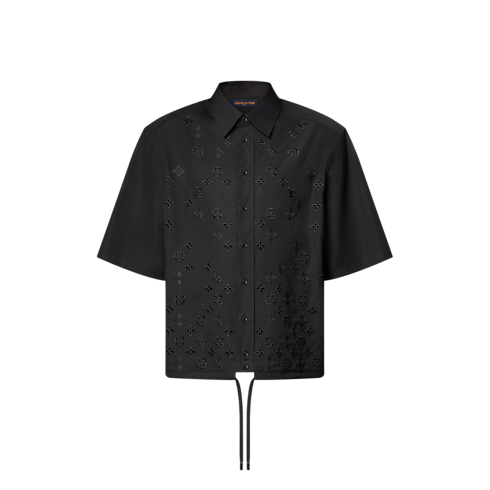 Camicia a maniche corte con fiori Monogram ricamati Uomo Abbigliamento Camicie | LOUIS VUITTON (Zoom prodotto)
