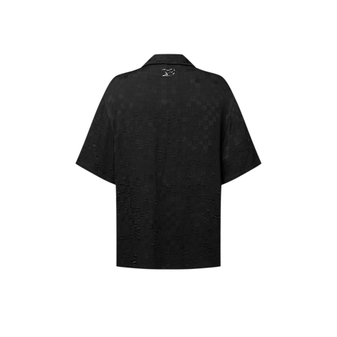 Camicia a maniche corte con motivo grafico in trama jacquard Uomo Abbigliamento Camicie | LOUIS VUITTON (Zoom prodotto)