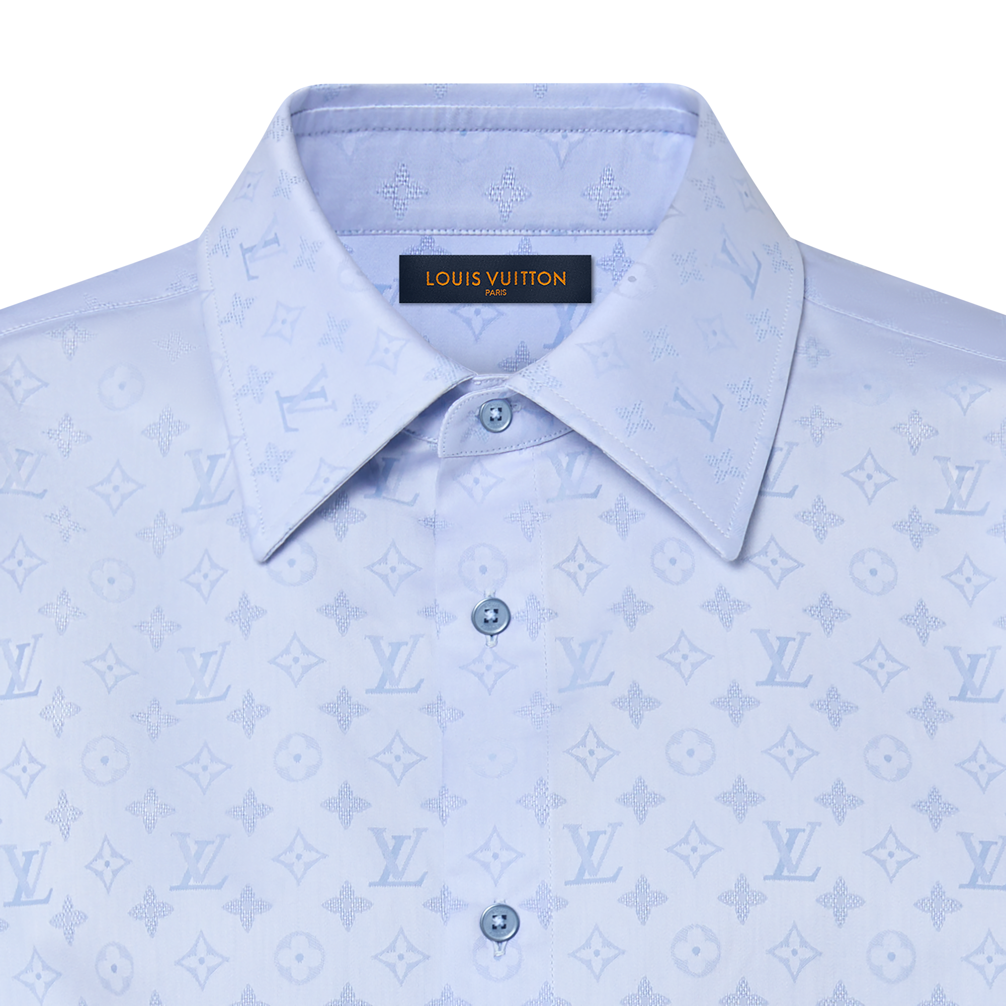 Camicia a maniche corte con motivo Monogram  Uomo Abbigliamento Camicie | LOUIS VUITTON (Zoom prodotto)