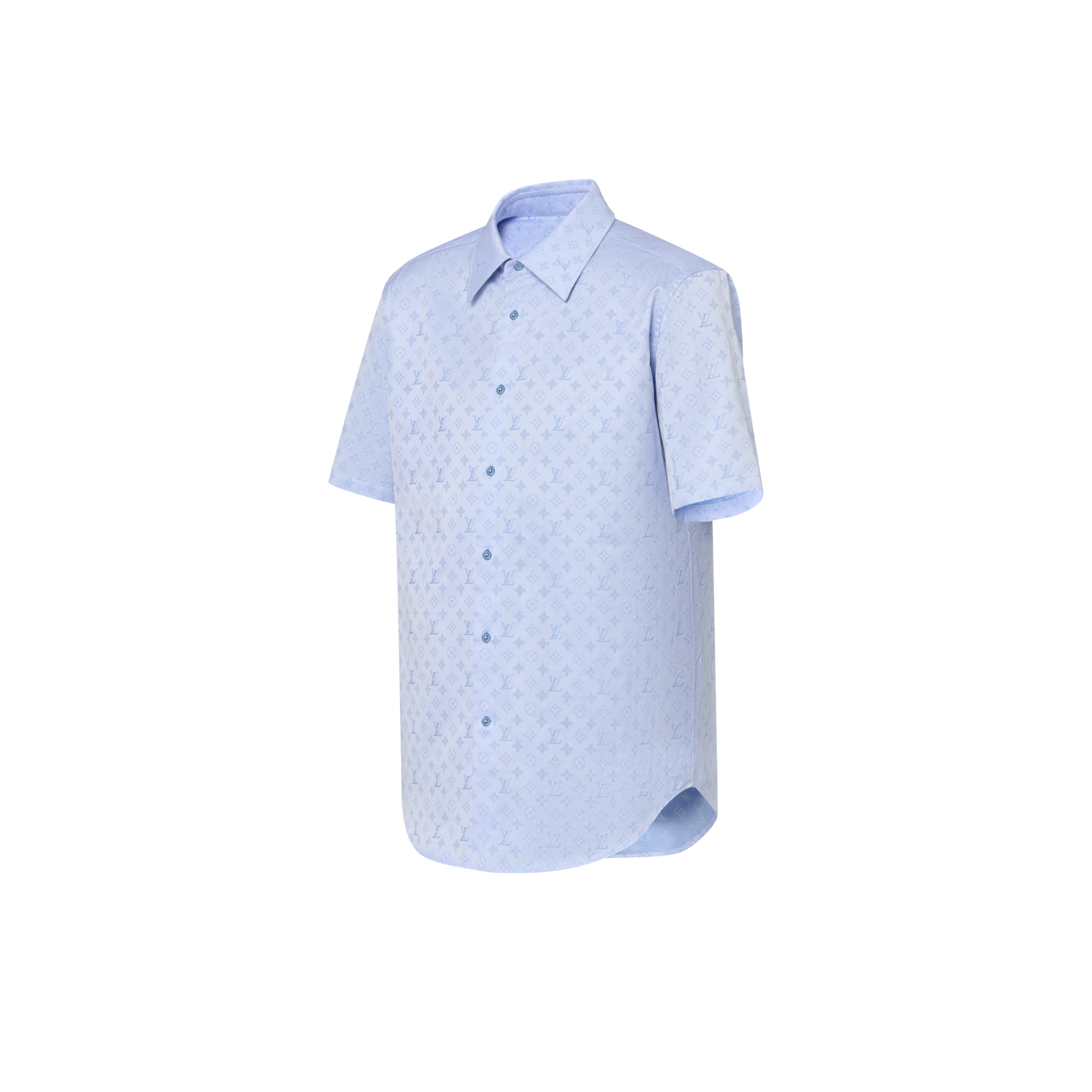 Camicia a maniche corte con motivo Monogram  Uomo Abbigliamento Camicie | LOUIS VUITTON (Zoom prodotto)