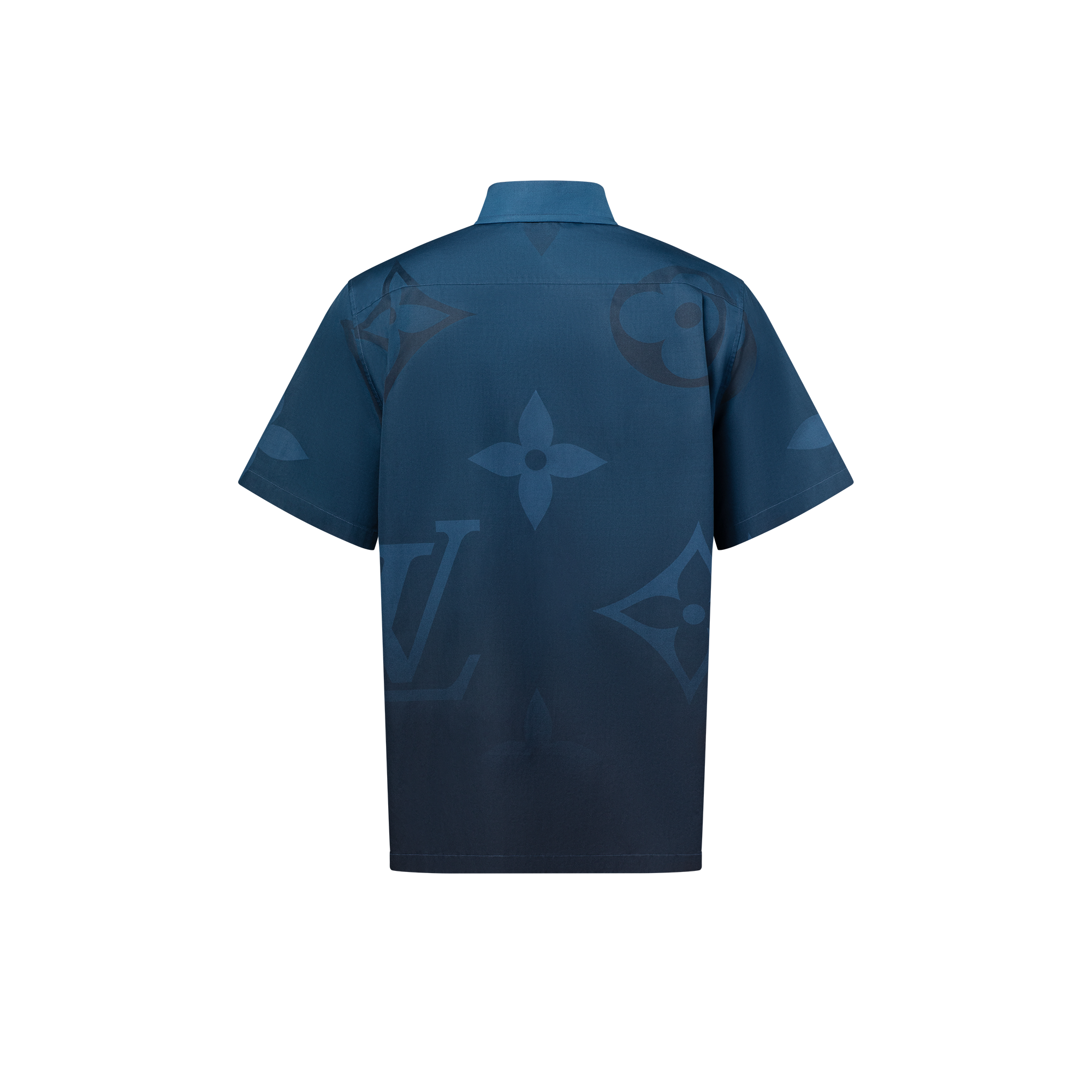 Camicia a maniche corte con motivo Monogram stampato  Uomo Abbigliamento Camicie | LOUIS VUITTON (Zoom prodotto)