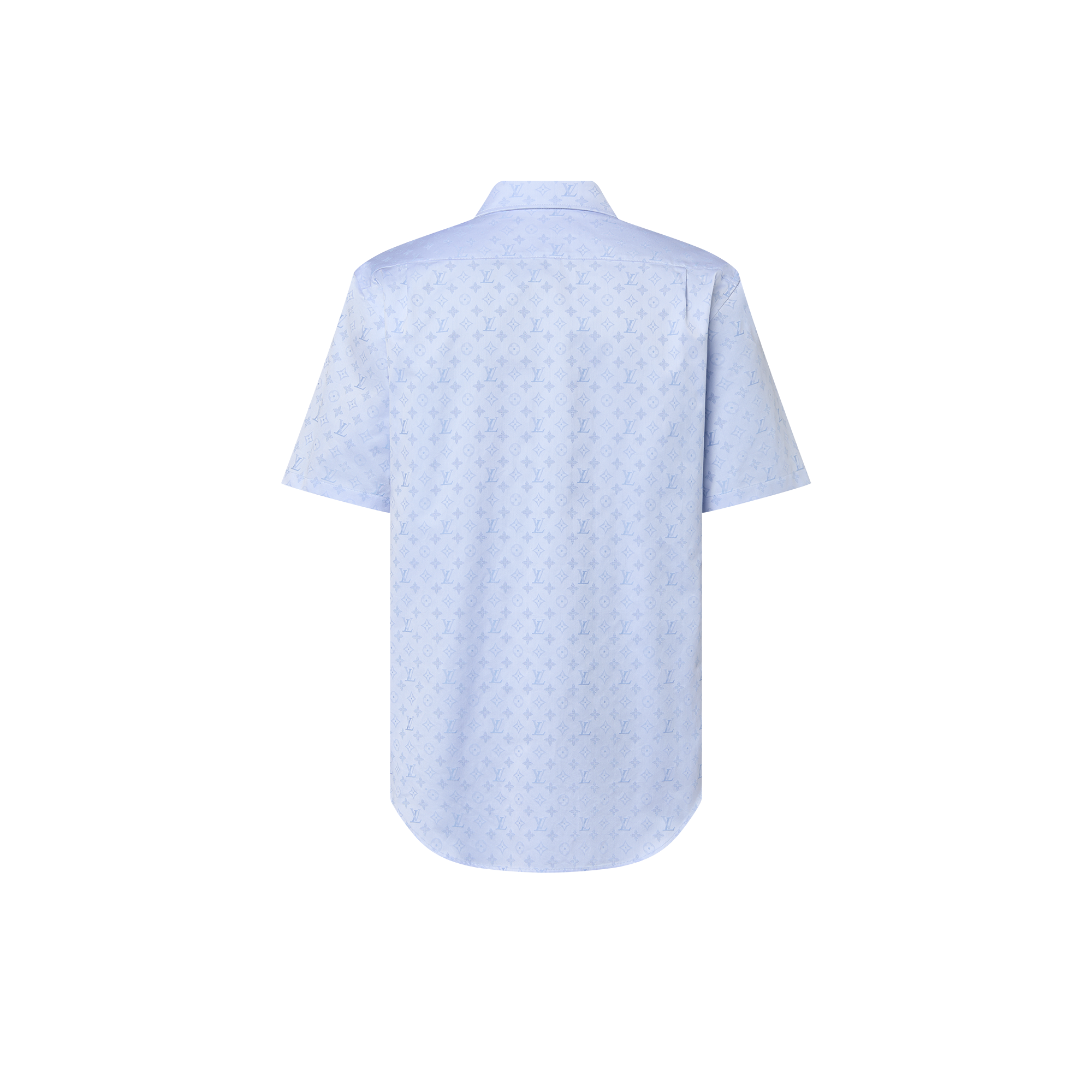 Camicia a maniche corte in cotone con motivo Monogram  Uomo Abbigliamento Camicie | LOUIS VUITTON (Zoom prodotto)