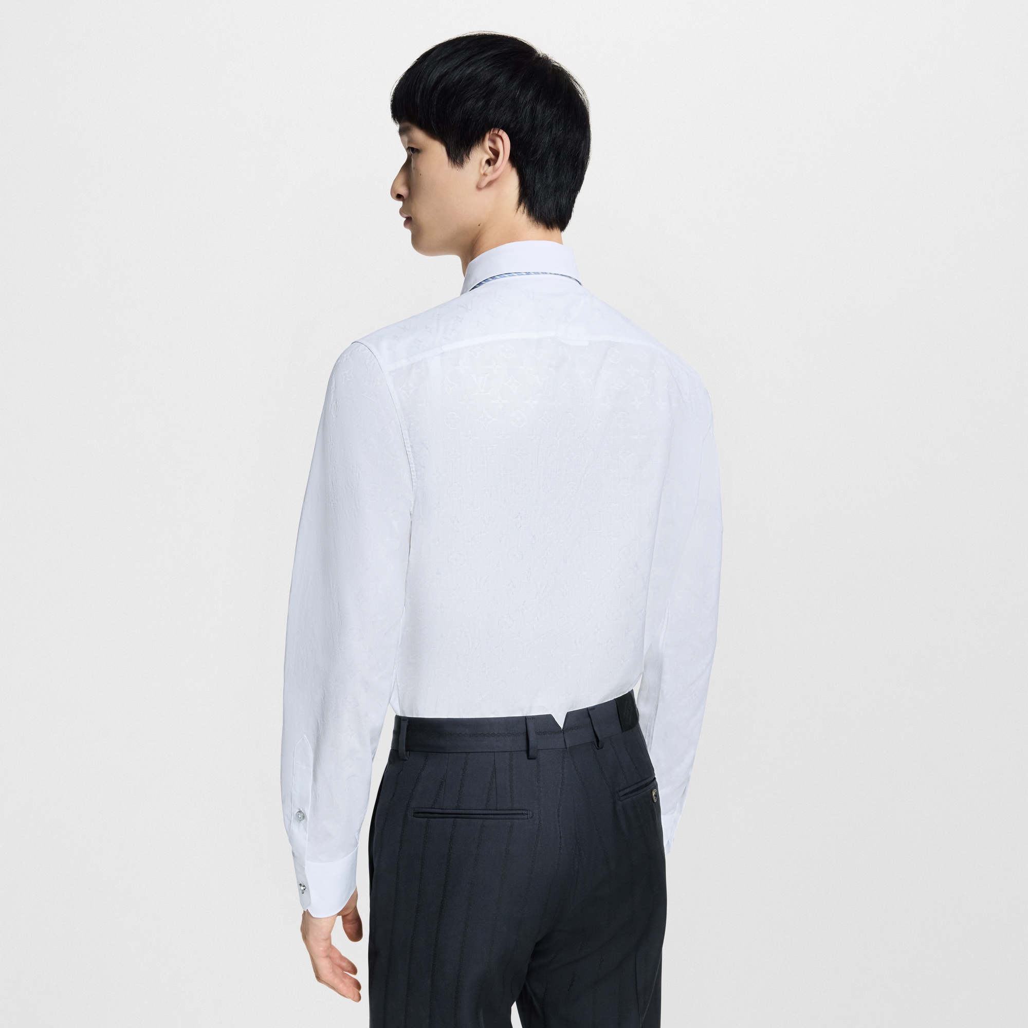 Camicia a maniche lunghe con motivo Monogram  Uomo Abbigliamento Camicie | LOUIS VUITTON (Zoom prodotto)