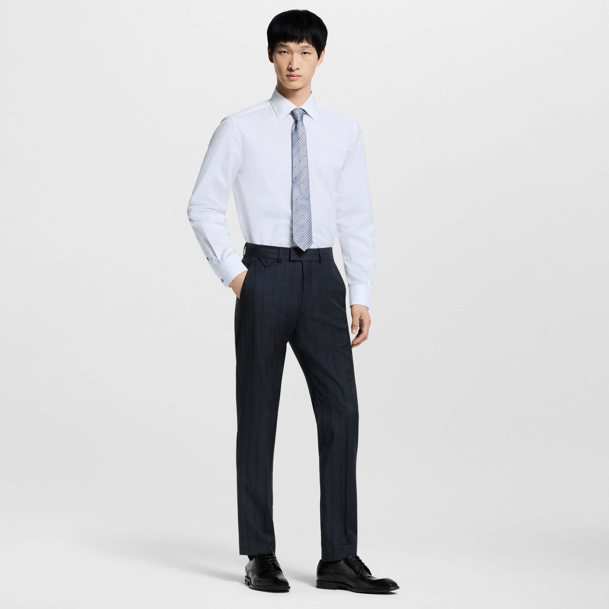 Camicia a maniche lunghe con motivo Monogram  Uomo Abbigliamento Camicie | LOUIS VUITTON (Zoom prodotto)