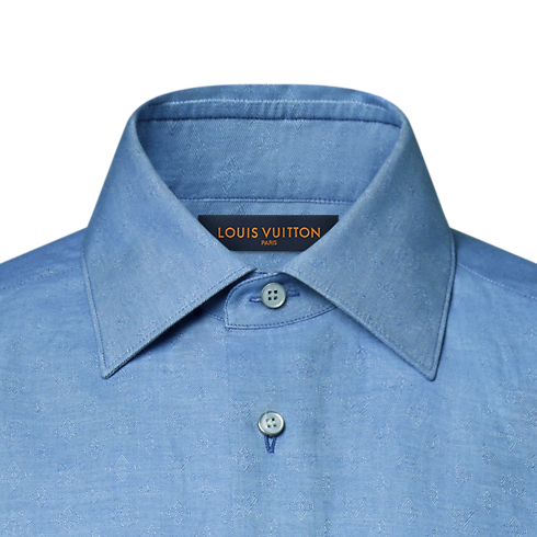 Camicia a maniche lunghe con motivo Monogram Uomo Abbigliamento Camicie | LOUIS VUITTON (Zoom prodotto)