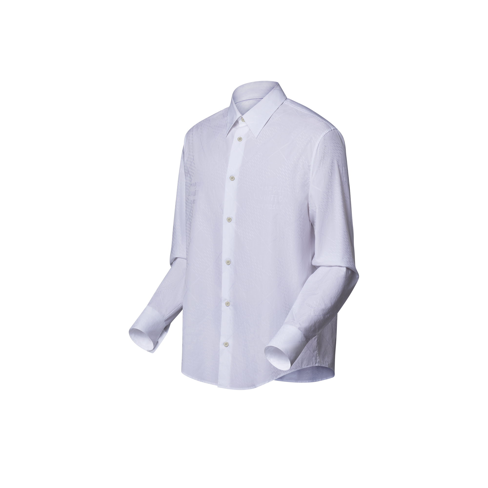Camicia a maniche lunghe in cotone  Uomo Abbigliamento Camicie | LOUIS VUITTON (Zoom prodotto)