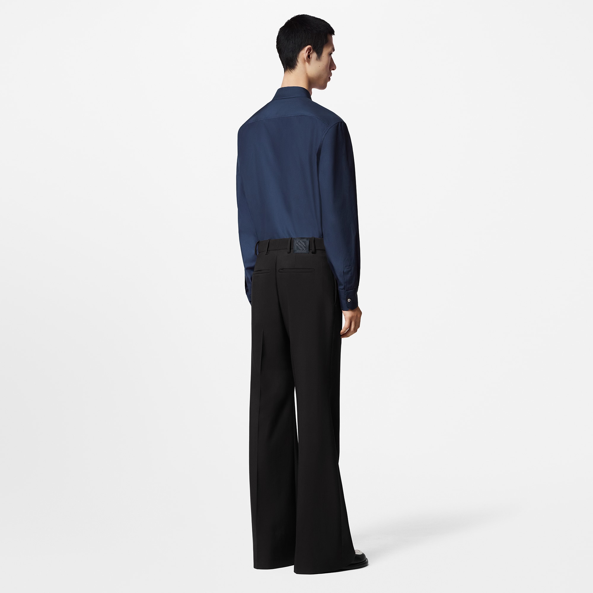 Camicia a maniche lunghe in cotone con ricami  Uomo Abbigliamento Camicie | LOUIS VUITTON (Zoom prodotto)