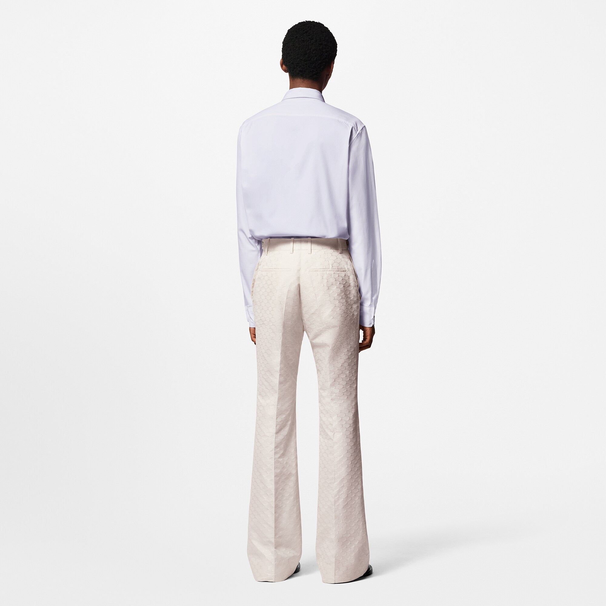 Camicia a maniche lunghe in cotone con ricami  Uomo Abbigliamento Camicie | LOUIS VUITTON (Zoom prodotto)
