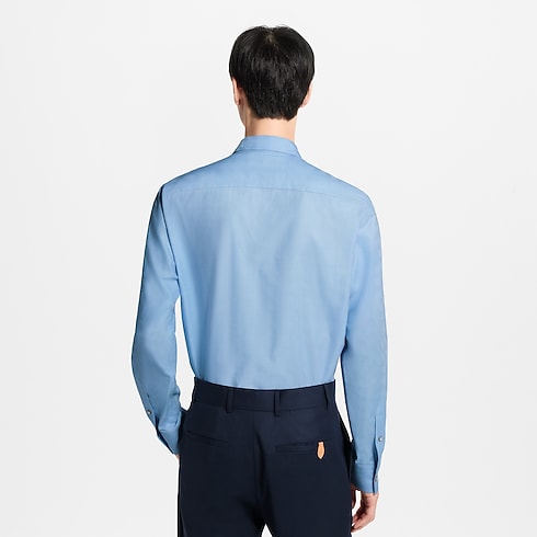 Camicia a maniche lunghe in cotone e cachemire in trama jacquard Uomo Abbigliamento Tutti i Capi di Abbigliamento | LOUIS VUITTON (Zoom prodotto)
