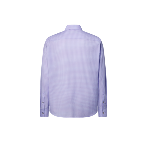 Camicia a maniche lunghe in cotone e seta in trama jacquard Uomo Abbigliamento Tutti i Capi di Abbigliamento | LOUIS VUITTON (Zoom prodotto)