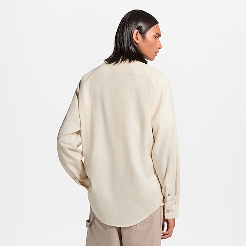 Camicia a maniche lunghe in flanella di cachemire e cotone Uomo Abbigliamento Tutti i Capi di Abbigliamento | LOUIS VUITTON (Zoom prodotto)