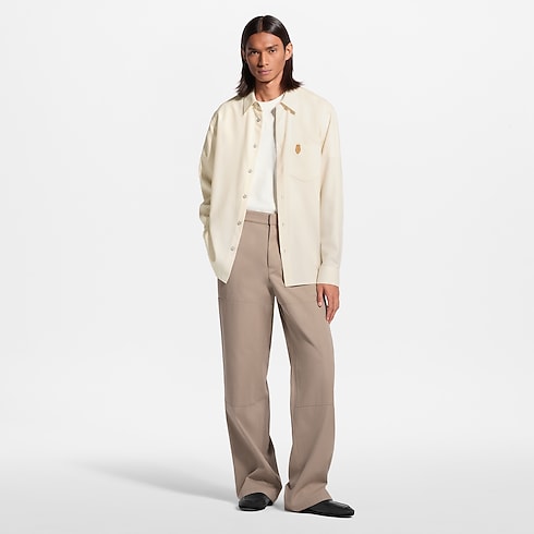 Camicia a maniche lunghe in flanella di cachemire e cotone Uomo Abbigliamento Tutti i Capi di Abbigliamento | LOUIS VUITTON (Zoom prodotto)