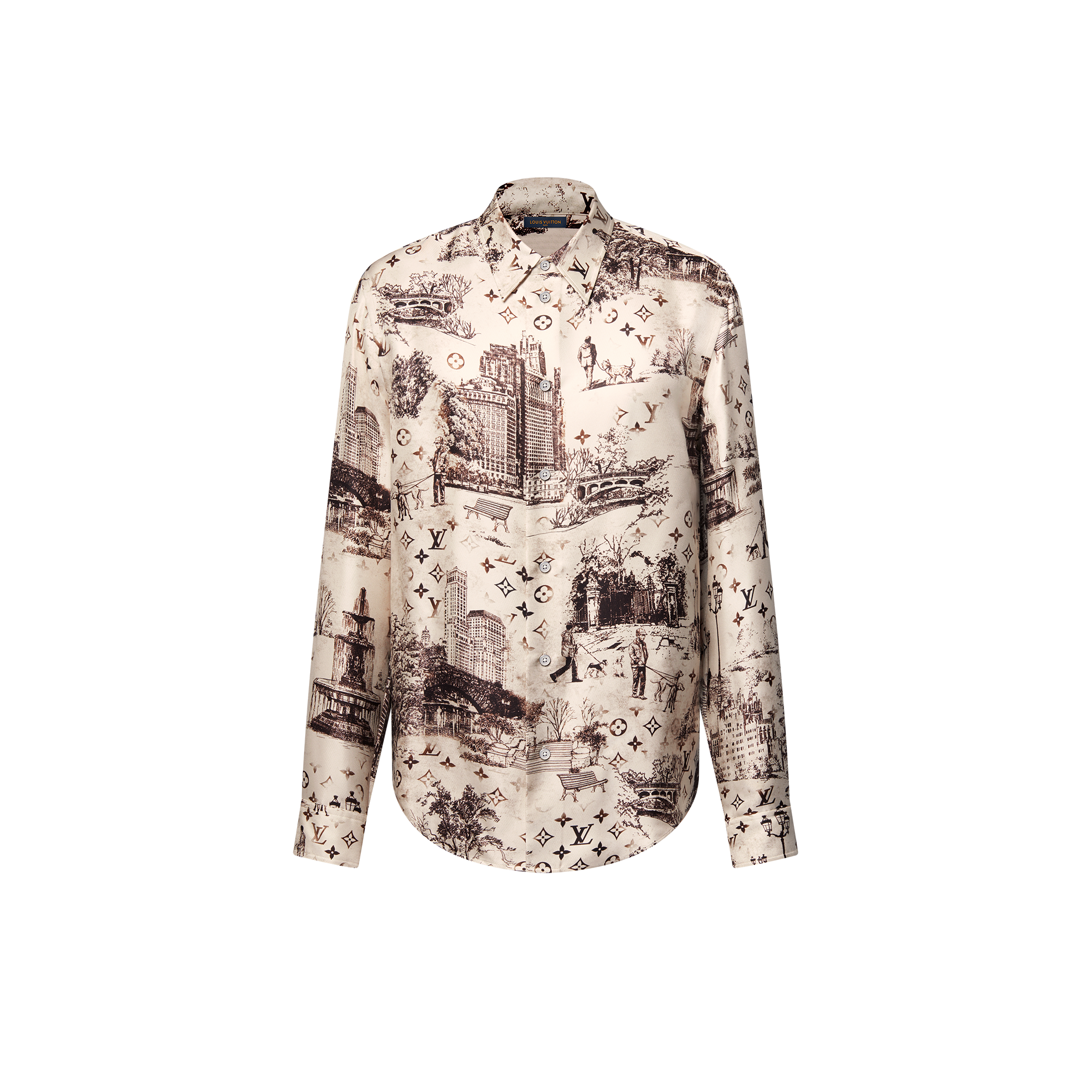 Camicia a maniche lunghe in seta  Uomo Abbigliamento Camicie | LOUIS VUITTON (Zoom prodotto)