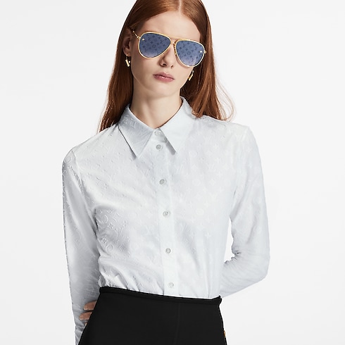 Camicia aderente a maniche lunghe Donna Abbigliamento Camicie e T-Shirt | LOUIS VUITTON (Zoom prodotto)