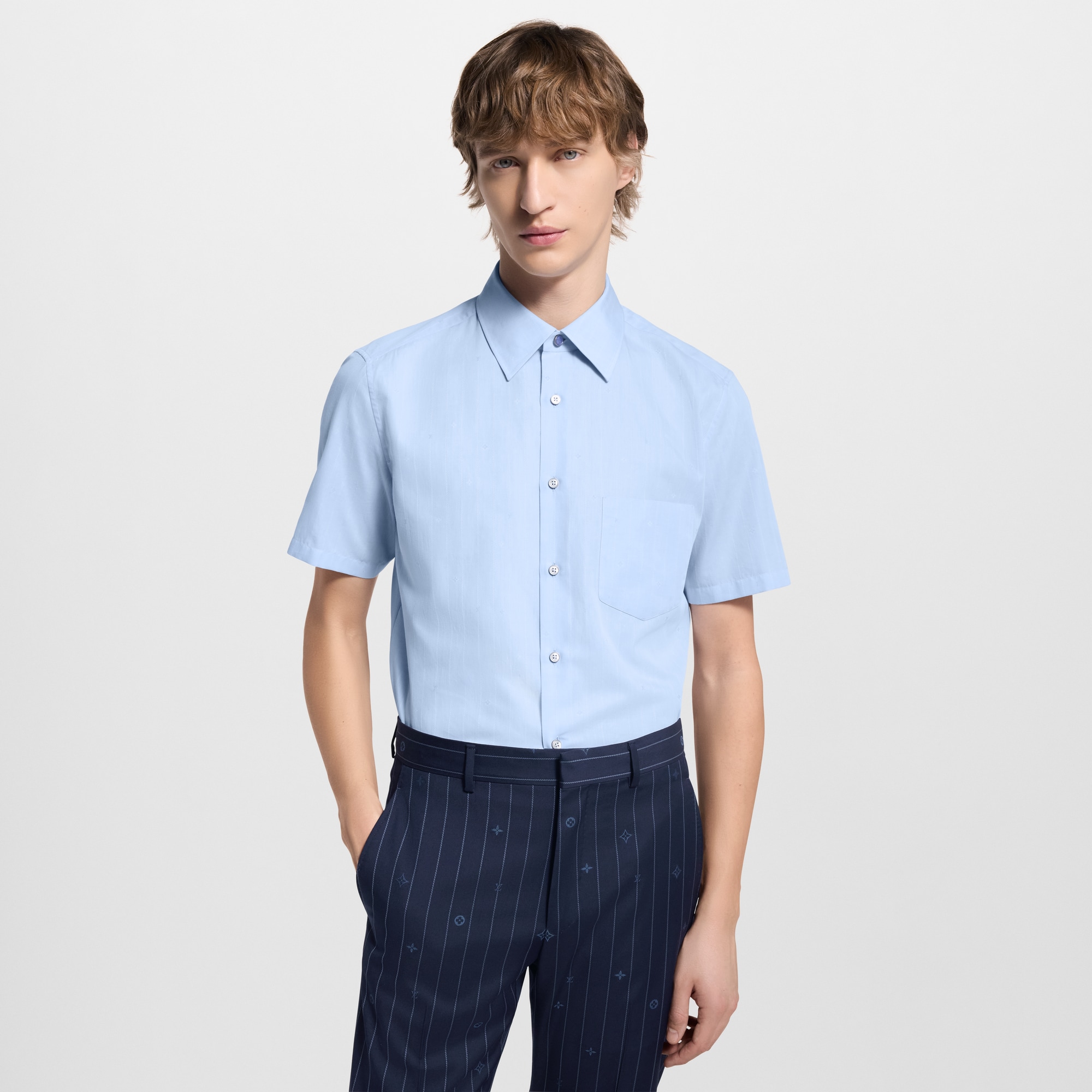 Camicia classica a maniche corte  Uomo Abbigliamento Camicie | LOUIS VUITTON (Zoom prodotto)