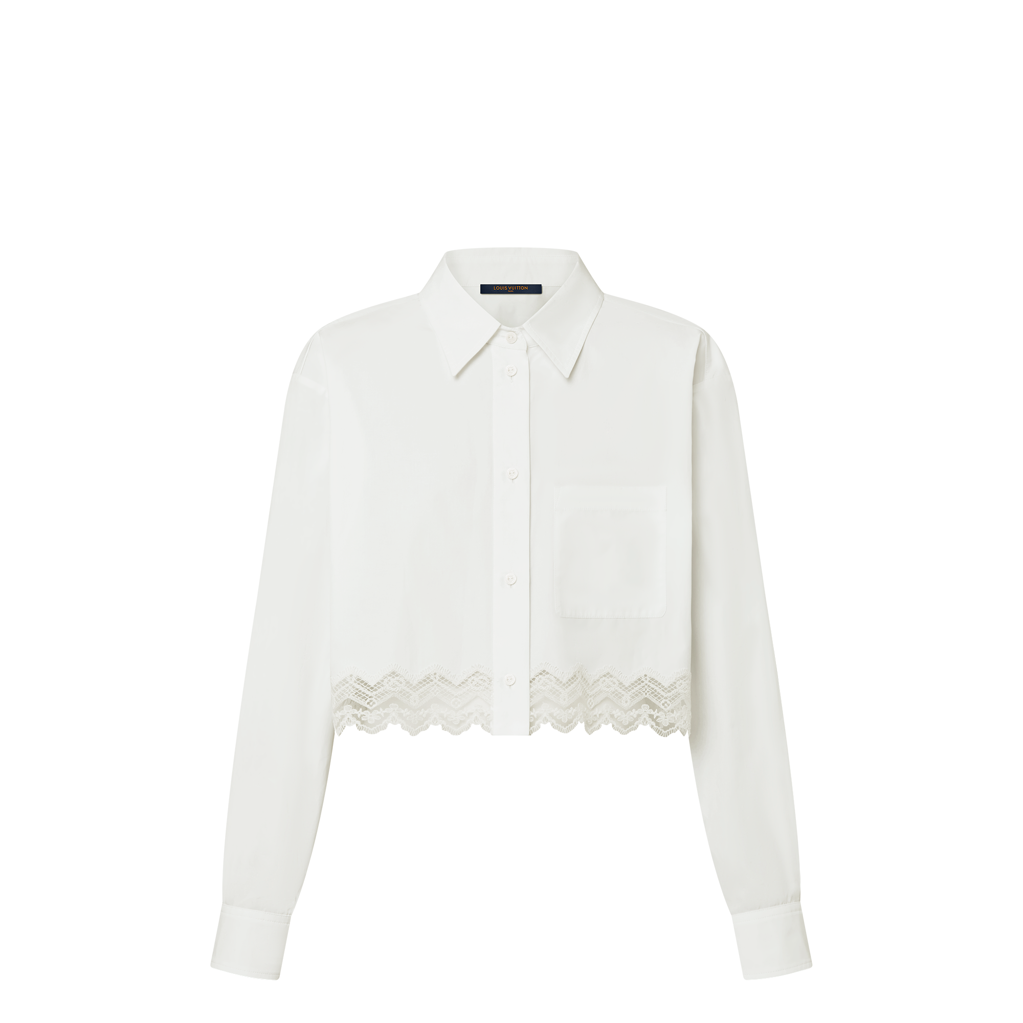 Camicia con finiture in pizzo  Donna Abbigliamento Camicie e T-Shirt | LOUIS VUITTON (Zoom prodotto)