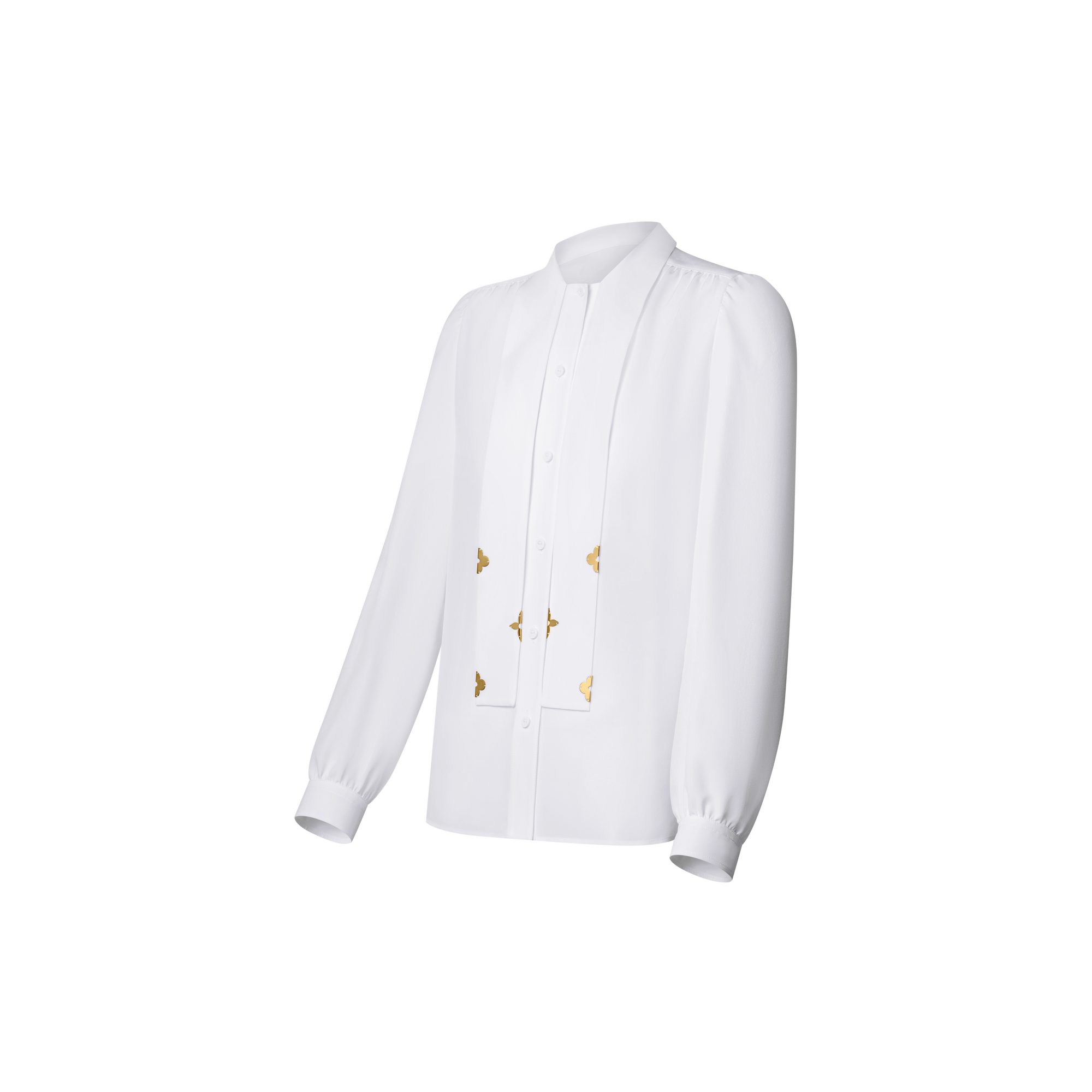 Camicia con lavallière LV Night  Donna Abbigliamento Camicie e T-Shirt | LOUIS VUITTON (Zoom prodotto)