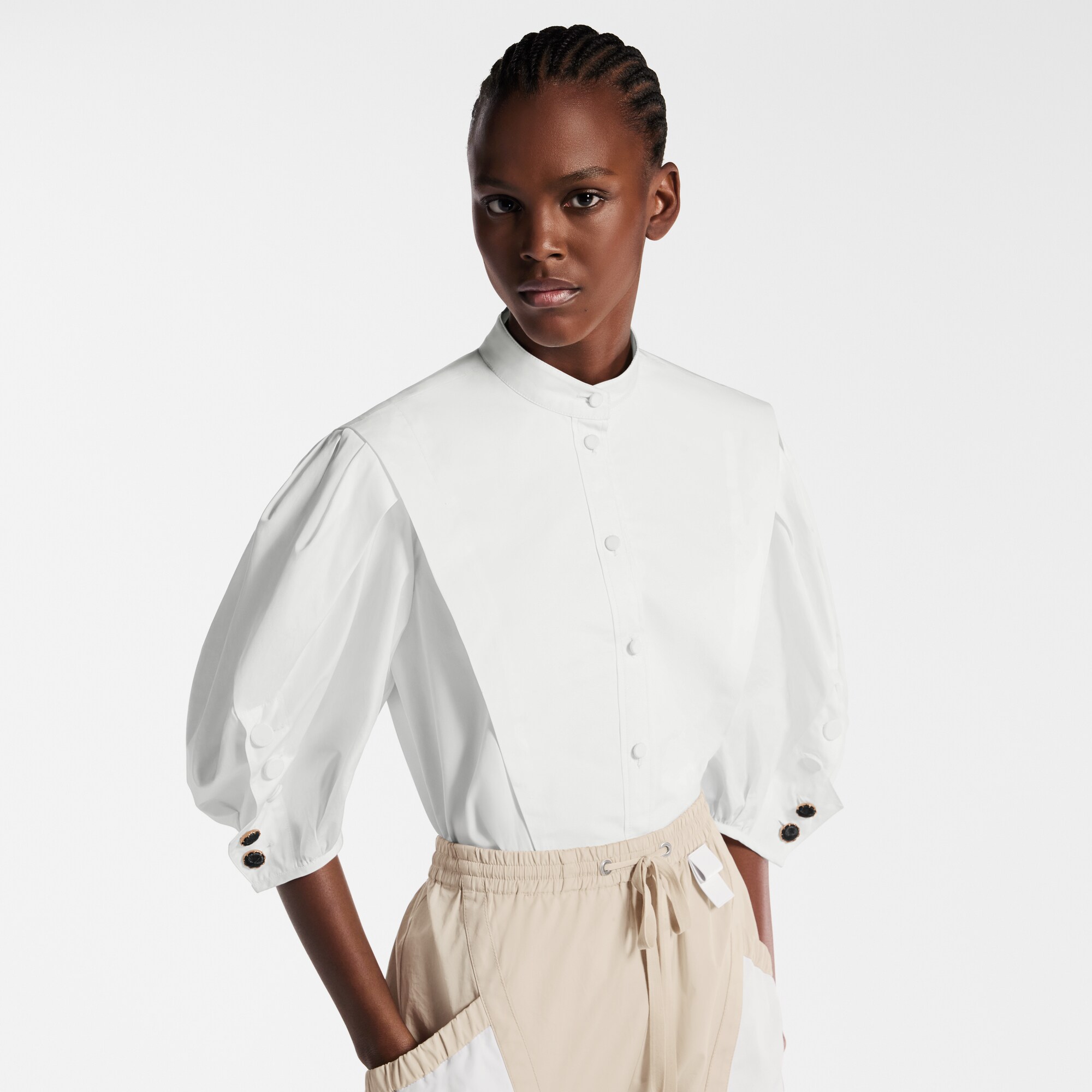 Camicia con maniche a sbuffo  Donna Abbigliamento Camicie e T-Shirt | LOUIS VUITTON (Zoom prodotto)