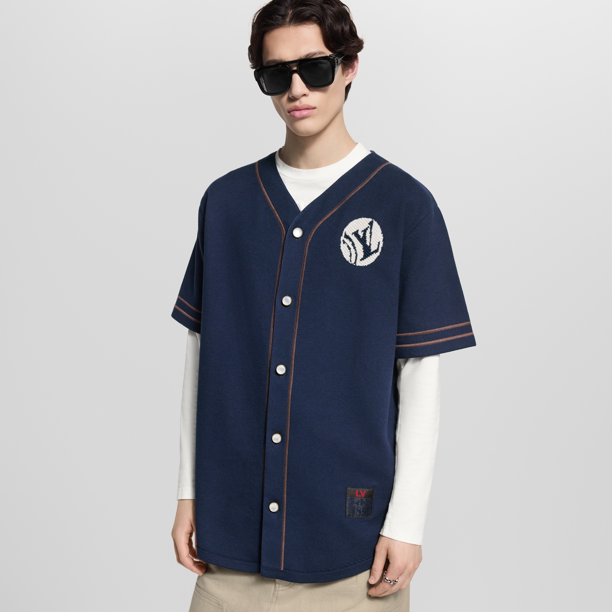 Camicia da baseball in maglia  Uomo Abbigliamento Camicie | LOUIS VUITTON (Zoom prodotto)