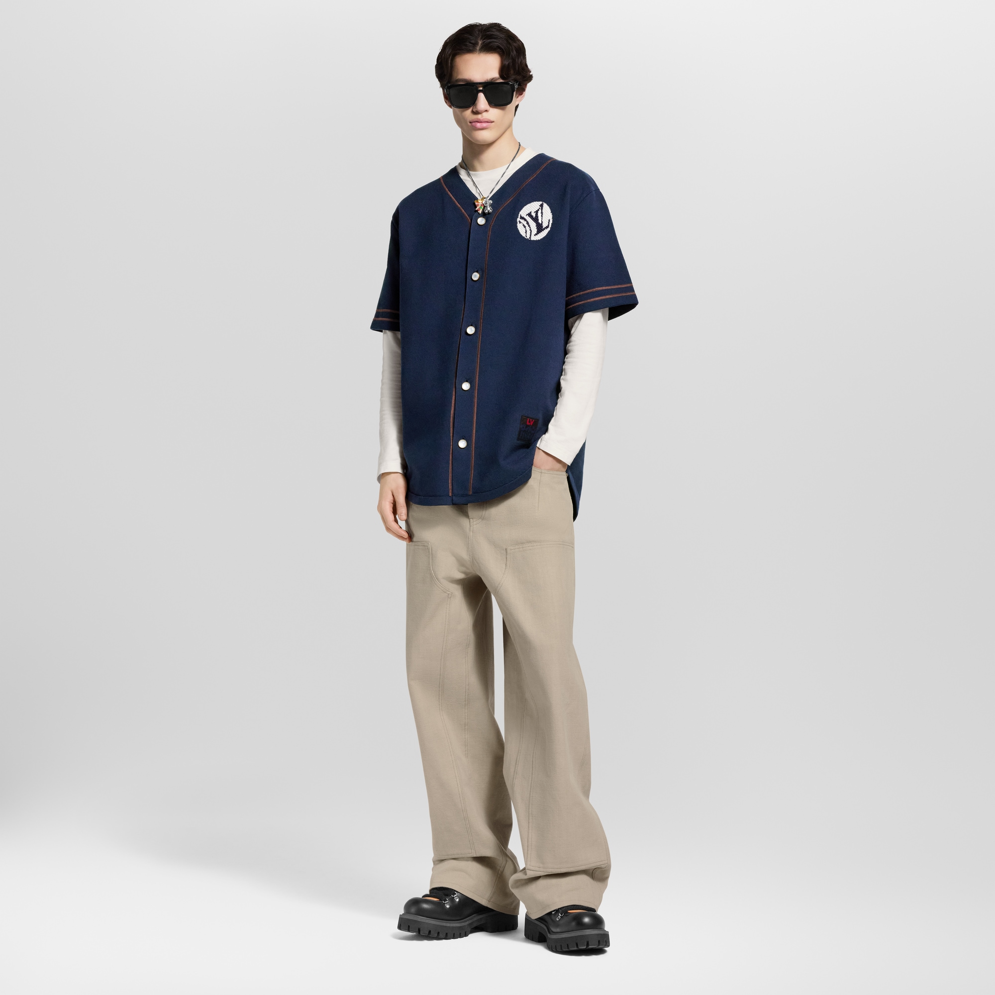 Camicia da baseball in maglia  Uomo Abbigliamento Camicie | LOUIS VUITTON (Zoom prodotto)