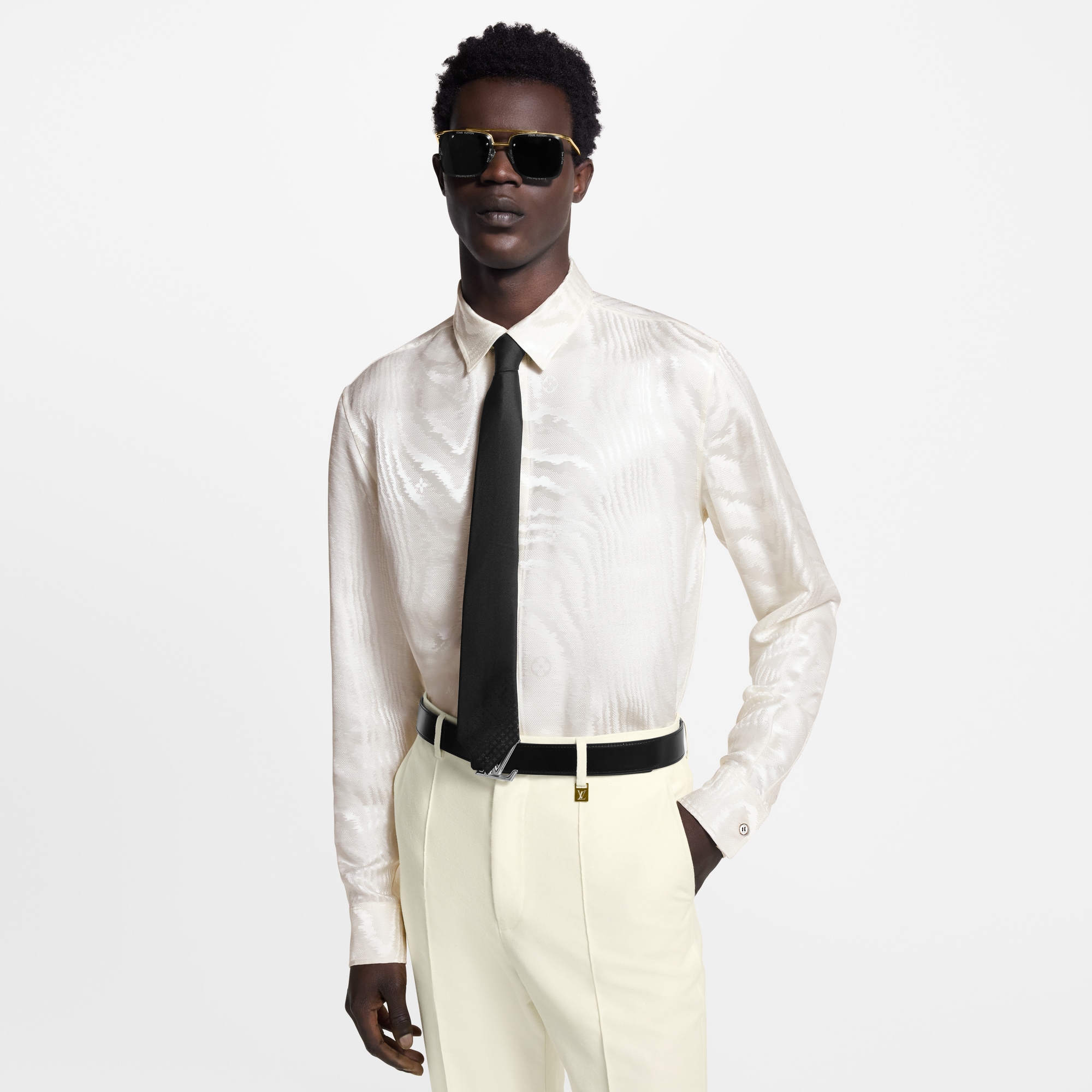 Camicia da sera classica in misto seta  Uomo Abbigliamento Camicie | LOUIS VUITTON (Zoom prodotto)