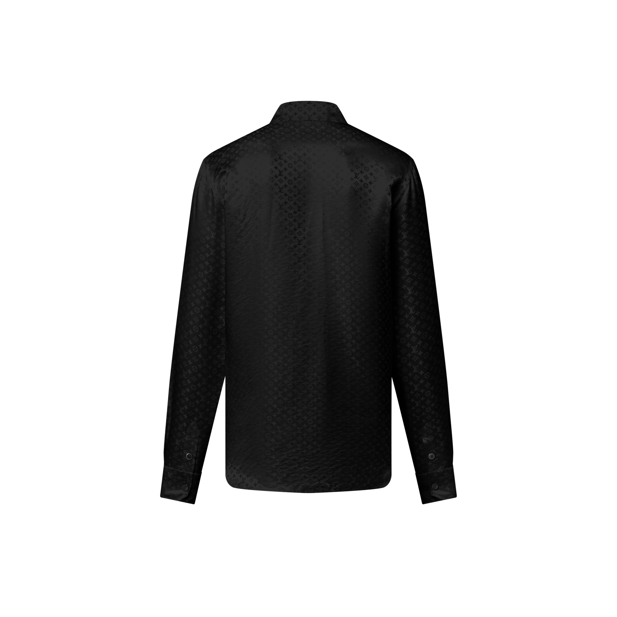 Camicia da sera in seta con motivo Mini Monogram  Uomo Abbigliamento Camicie | LOUIS VUITTON (Zoom prodotto)