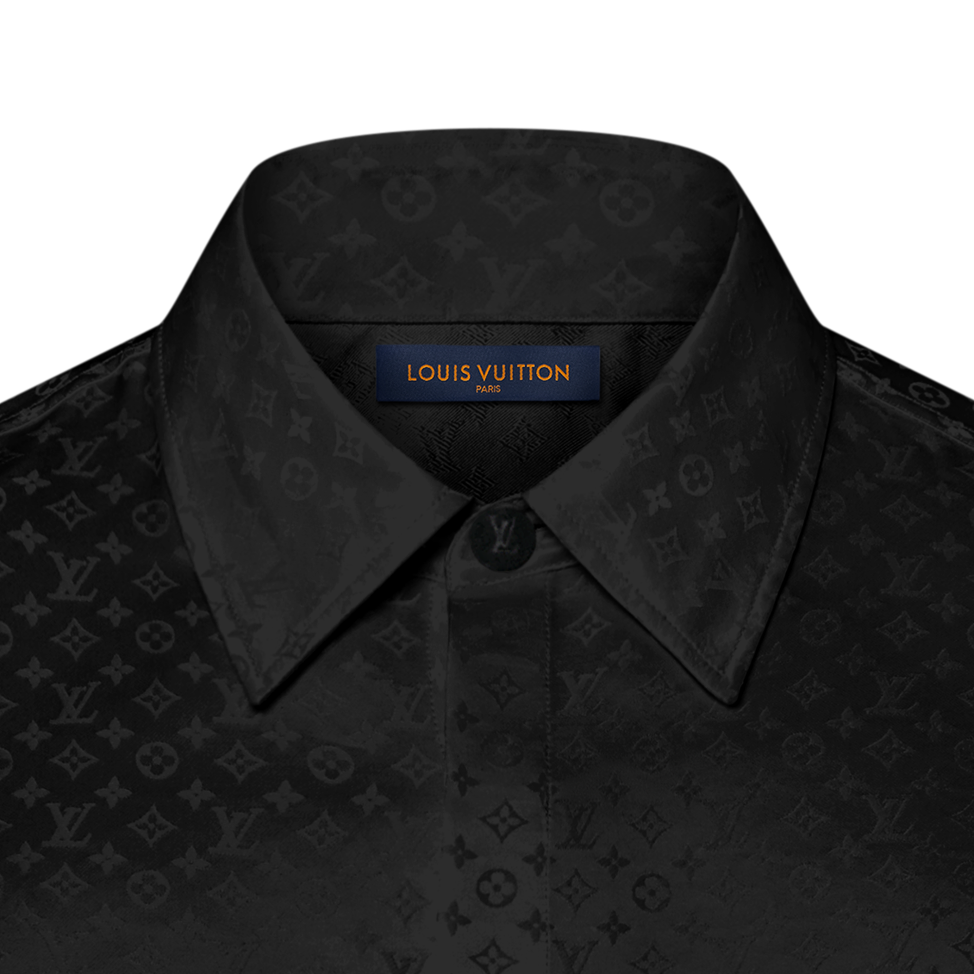 Camicia da sera in seta con motivo Mini Monogram  Uomo Abbigliamento Camicie | LOUIS VUITTON (Zoom prodotto)