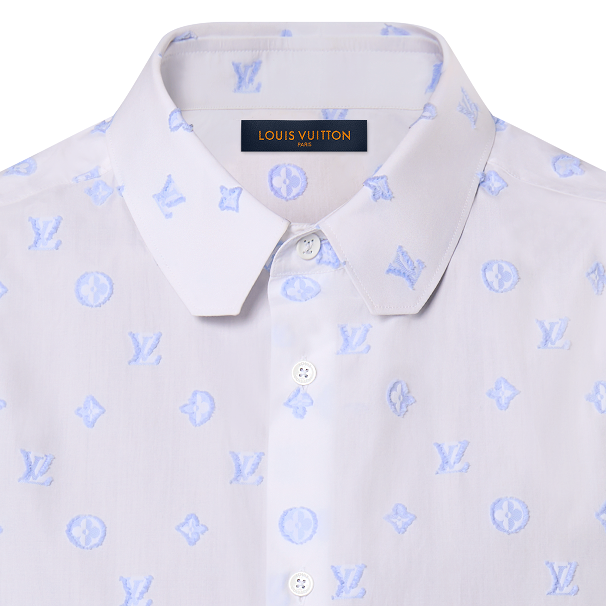 Camicia in cotone a maniche corte  Uomo Abbigliamento Camicie | LOUIS VUITTON (Zoom prodotto)