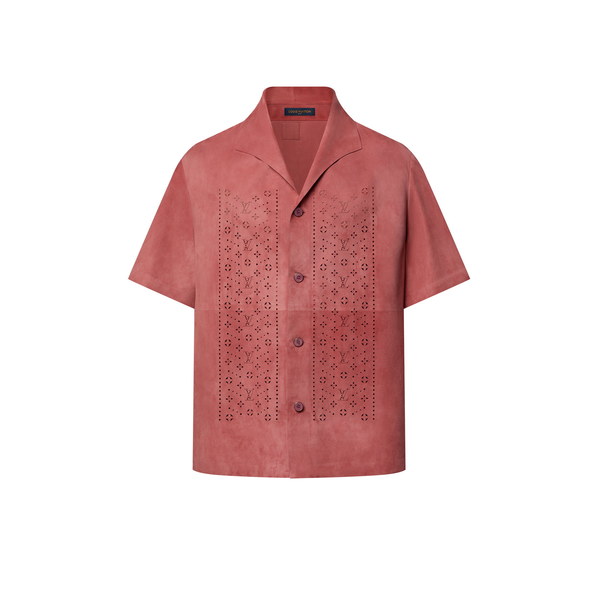Camicia in pelle con motivo perforato  Uomo Abbigliamento Camicie | LOUIS VUITTON (Zoom prodotto)