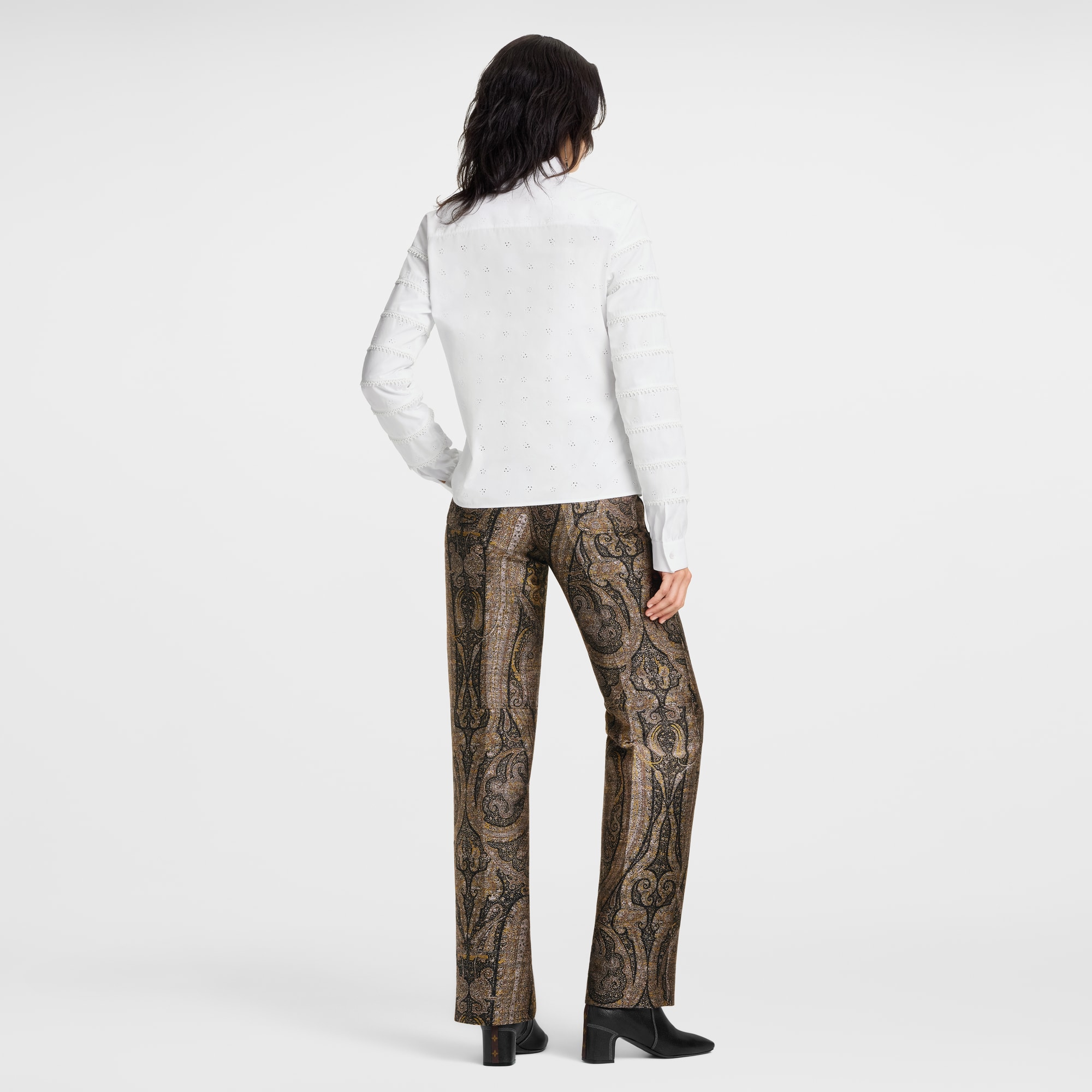 Camicia in Sangallo  Donna Abbigliamento Camicie e T-Shirt | LOUIS VUITTON (Zoom prodotto)