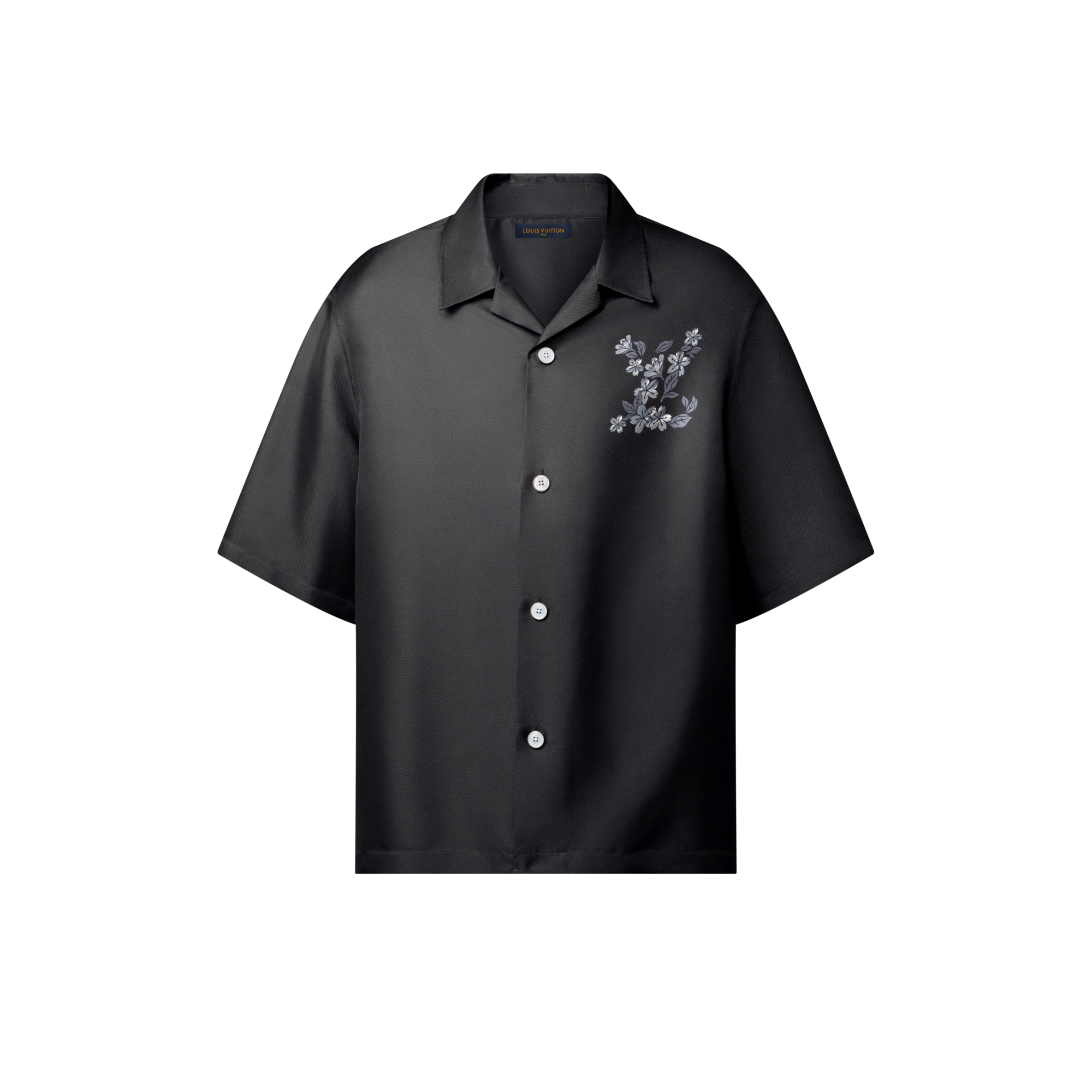 Camicia in seta con motivo iconico stampato  Uomo Abbigliamento Camicie | LOUIS VUITTON (Zoom prodotto)
