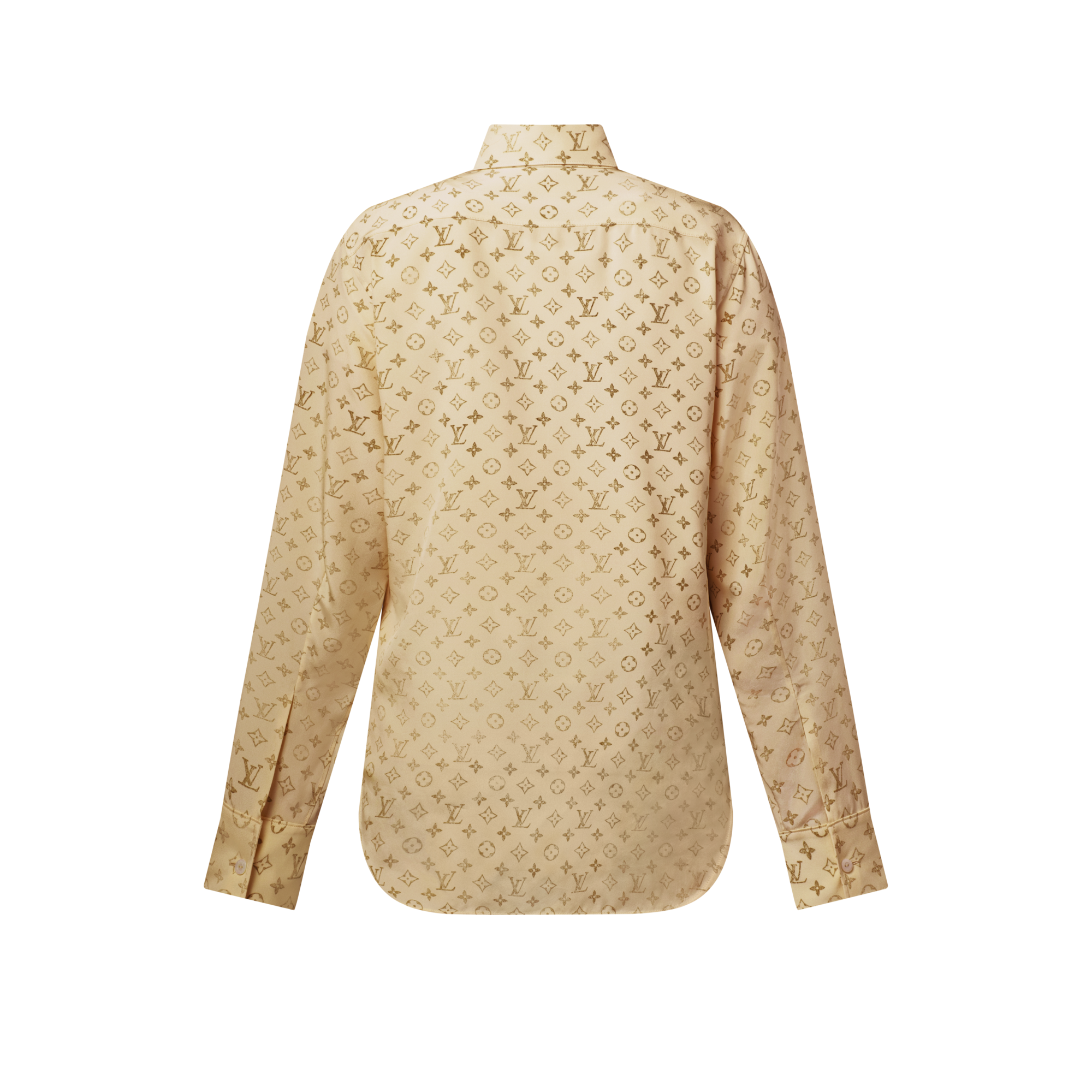 Camicia in seta con motivo Monogram effetto lavato  in Donna