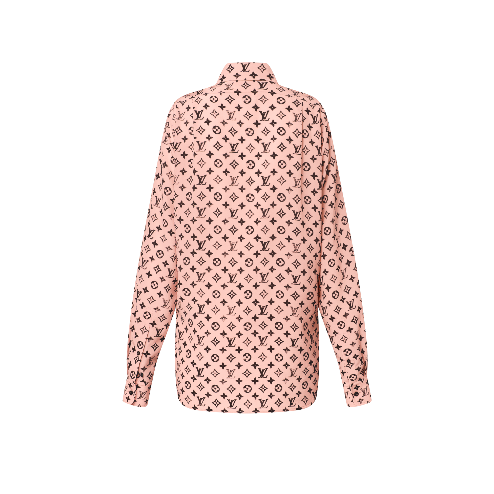 Camicia in seta con motivo Monogram effetto lavato  Donna Abbigliamento Camicie e T-Shirt | LOUIS VUITTON (Zoom prodotto)