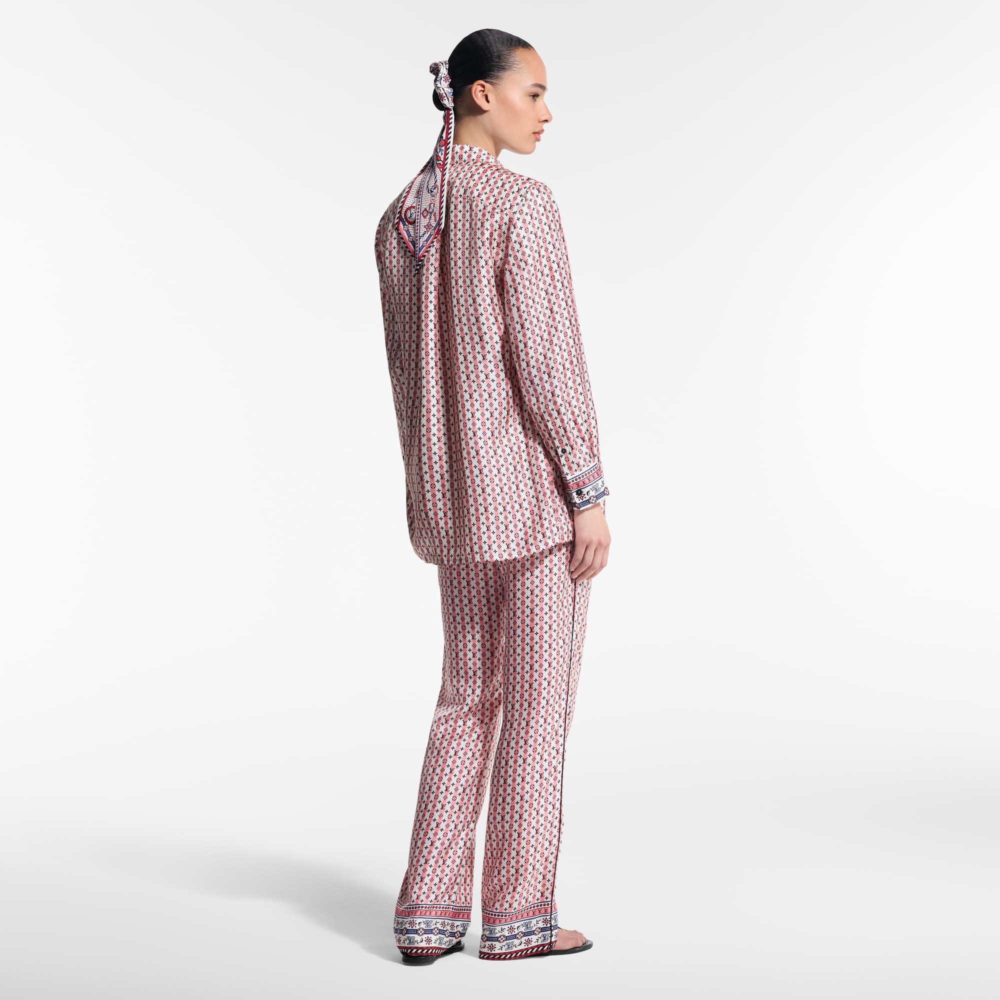 Camicia in seta con stampa Scarf  Donna Abbigliamento Camicie e T-Shirt | LOUIS VUITTON (Zoom prodotto)