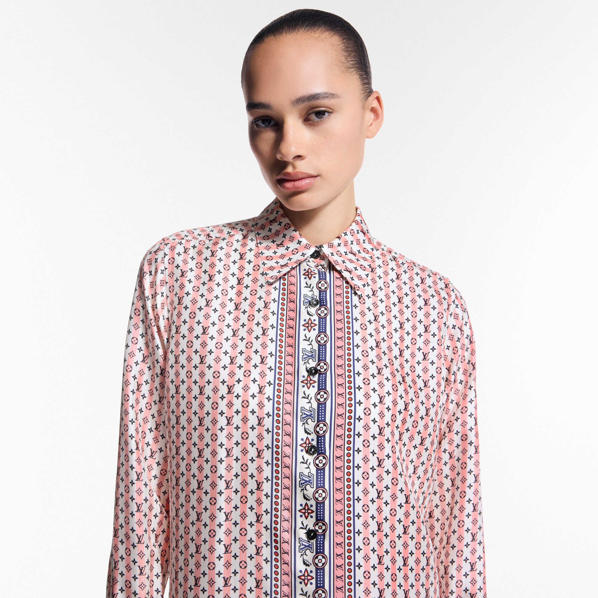 Camicia in seta con stampa Scarf  Donna Abbigliamento Camicie e T-Shirt | LOUIS VUITTON (Zoom prodotto)