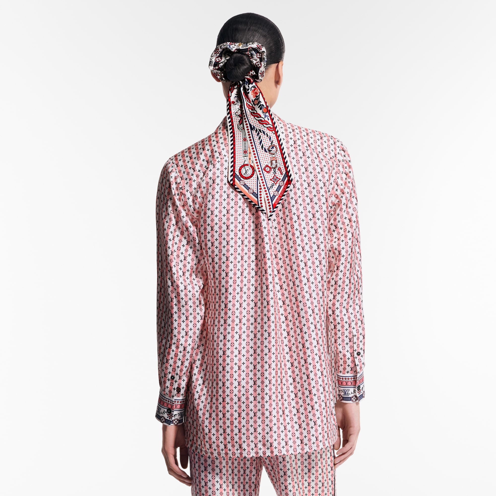 Camicia in seta con stampa Scarf  Donna Abbigliamento Camicie e T-Shirt | LOUIS VUITTON (Zoom prodotto)