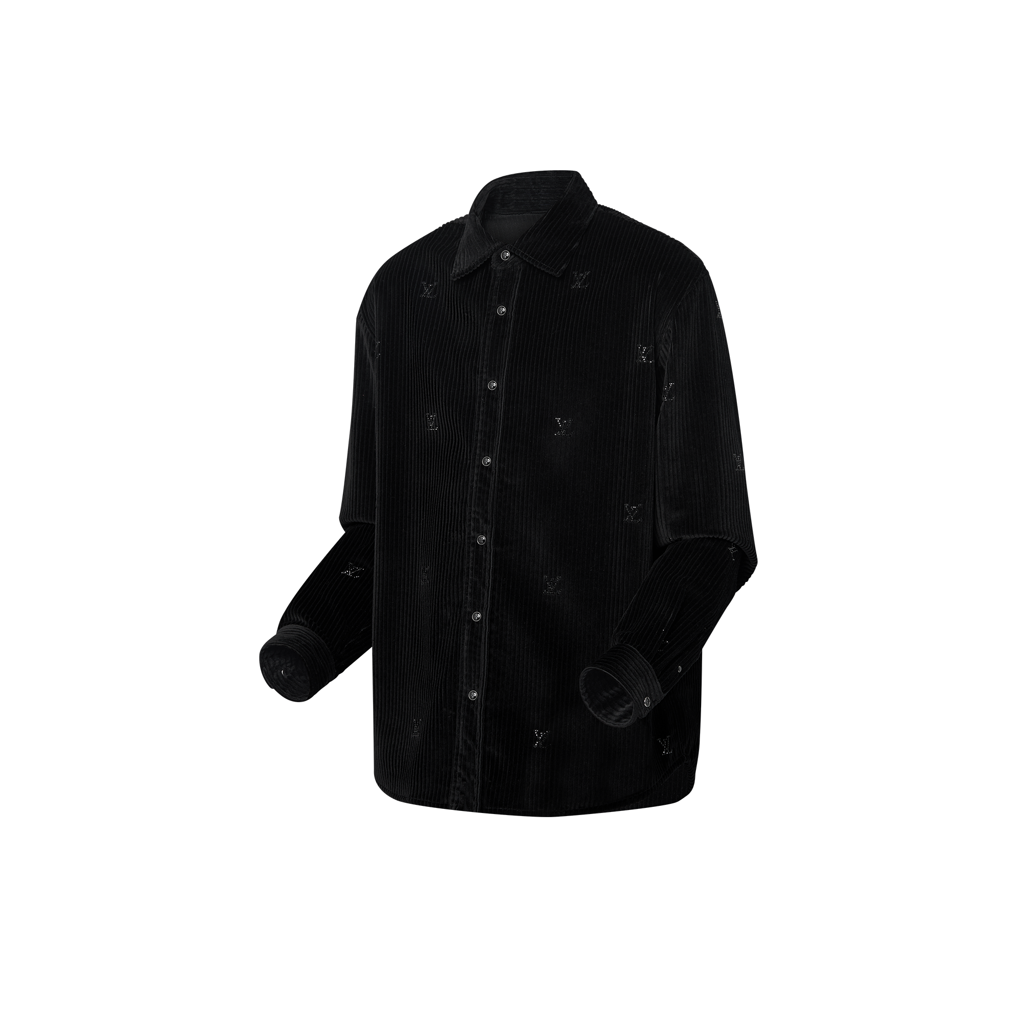 Camicia in velluto a maniche lunghe con firme LV Blason  Uomo Abbigliamento Camicie | LOUIS VUITTON (Zoom prodotto)