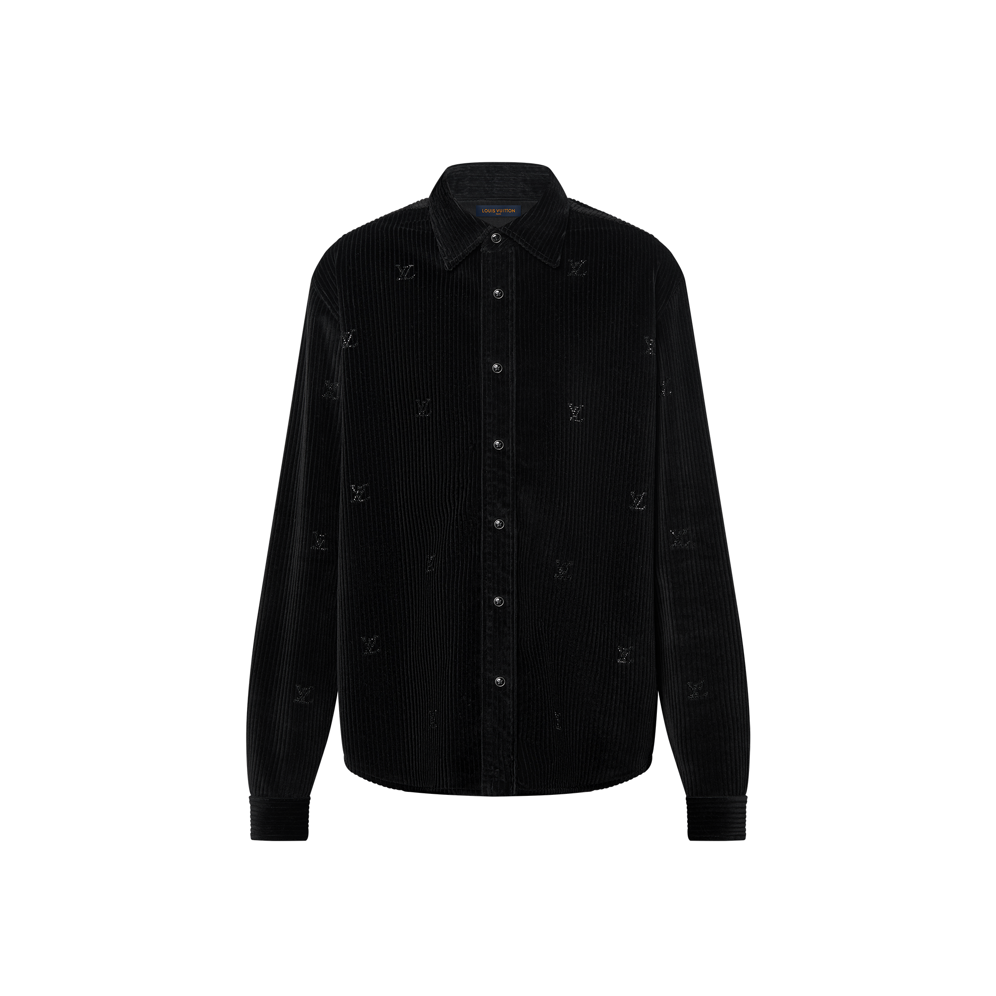 Camicia in velluto a maniche lunghe con firme LV Blason  Uomo Abbigliamento Camicie | LOUIS VUITTON (Zoom prodotto)