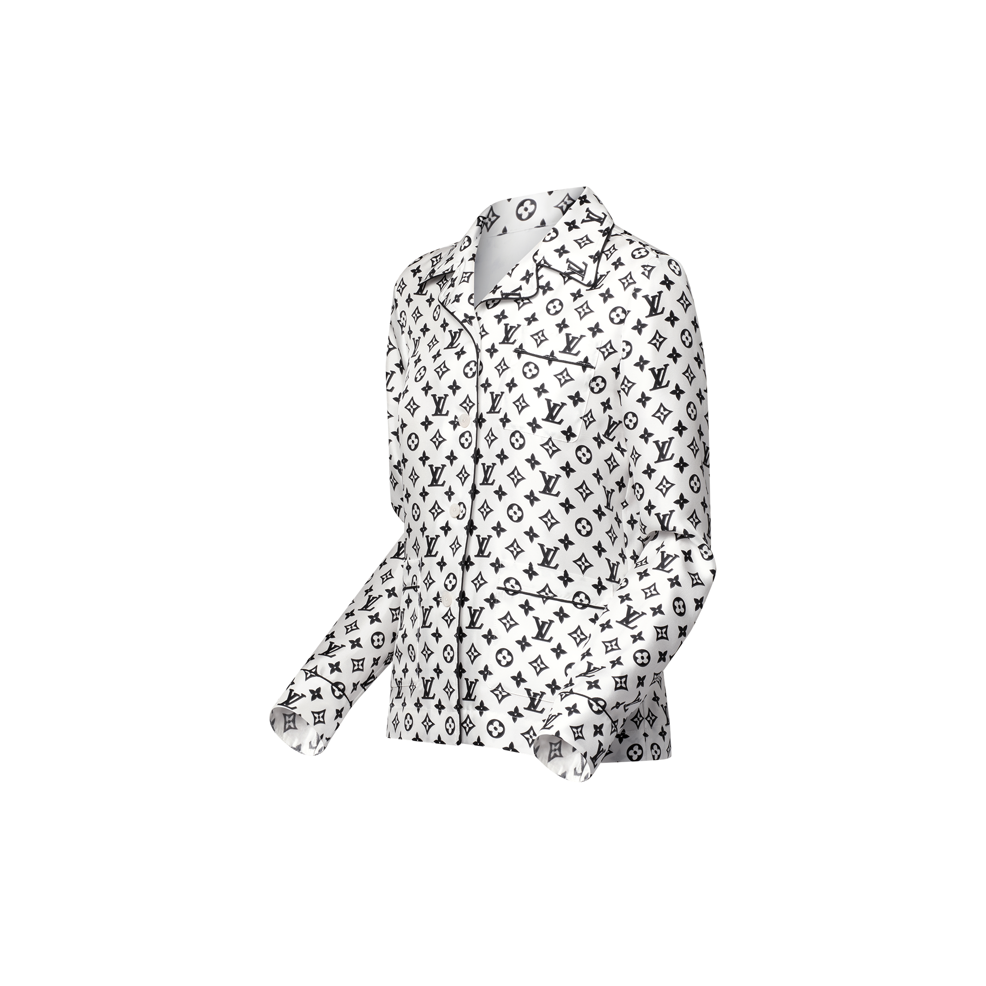 Camicia morbida con motivo Monogram  Donna Abbigliamento Camicie e T-Shirt | LOUIS VUITTON (Zoom prodotto)